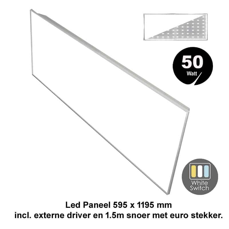 Lima Verwisselbaar Denemarken LED PANEL backlight 50 WATT 595 X 1195 MM kleur wissel - Led Eindhoven