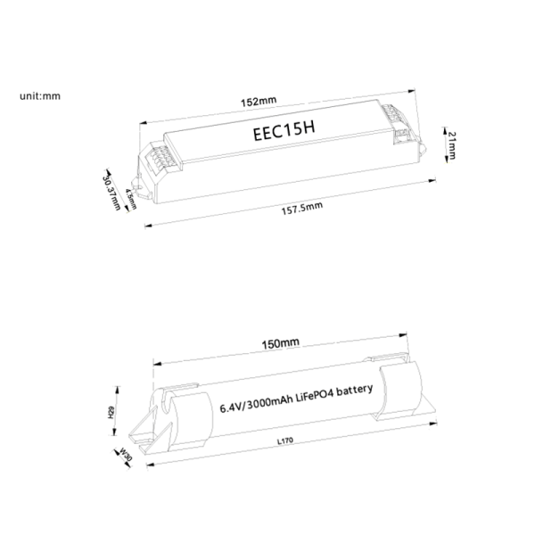 NOODUNIT 5W | 50-200V(DC) | 3 UUR
