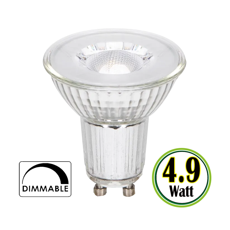 LED SPOTJE 4.9 WATT GU10 DIMBAAR