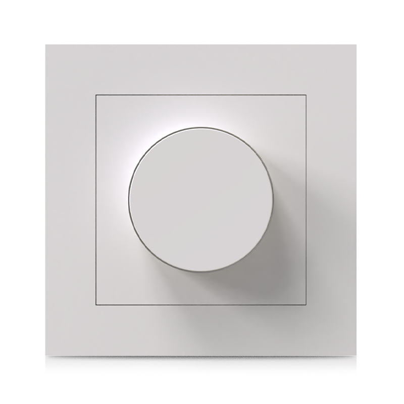 ENKELE DIMMER AFDEKPLAAT | WIT