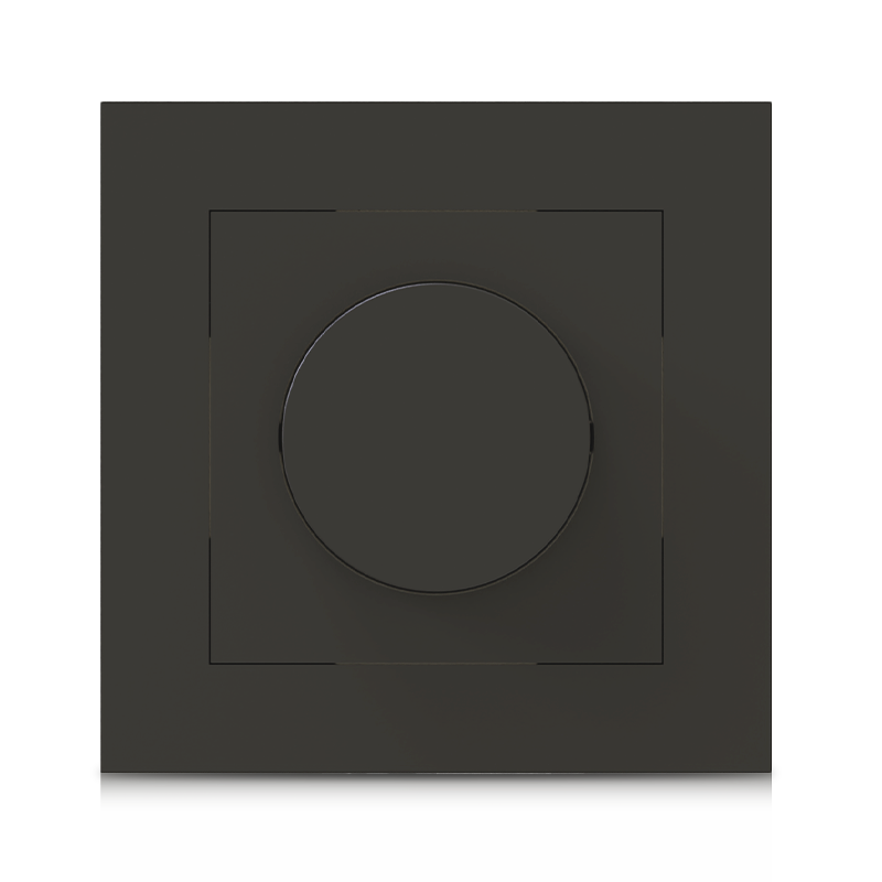 ENKELE DIMMER AFDEKPLAAT | ZWART