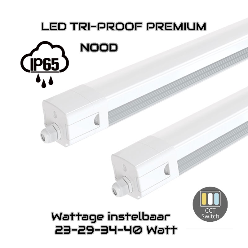 LED TRI-PROOF | LYNN | MET NOOD | 34-42-52-62W | 150CM CCT SWITCH