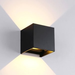 LED THEBE CUBE 2X3W VOOR BUITEN ZWART