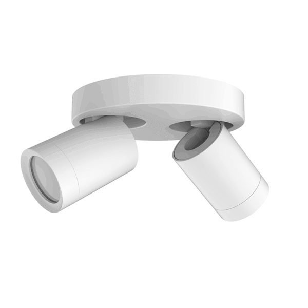 Plafondarmatuur-Rond-2xGU10-Wit