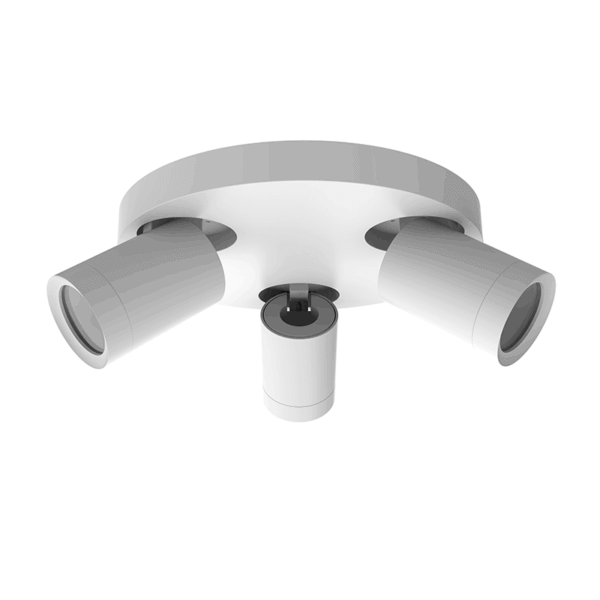 Plafondarmatuur-Rond-3xGU10-Wit