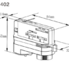 PENDEL ADAPTER | 3-FASE | RAIL | 8 CM