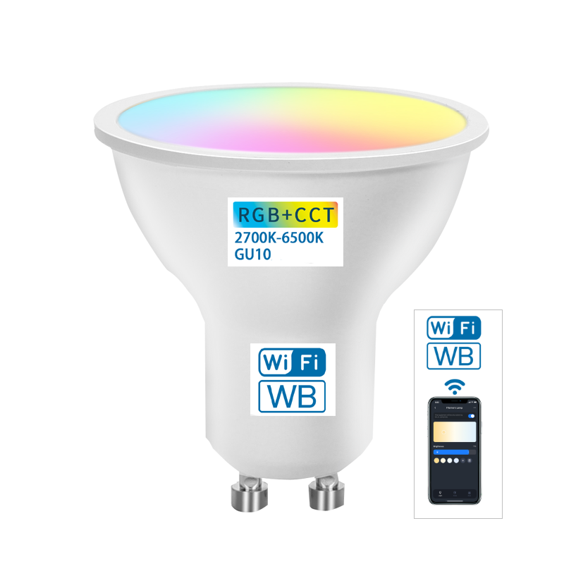 LED SPOTJE GU10 SMART 6.5W-RGB-CCT-WIFI