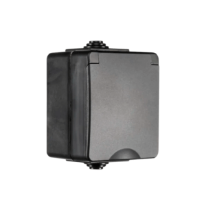 ION INDUSTRIES | OPBOUW WANDCONTACTDOOS | IP55 | ZWART