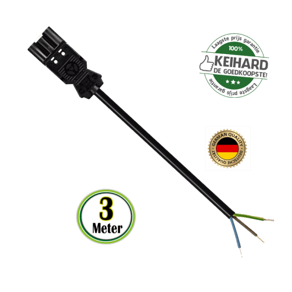 3-SWP-AANSLUITSNOER MALE 3 METER-3×1.5mm²