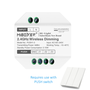 MI-LIGHT PUSH-DIMMODULE-RGBCCT