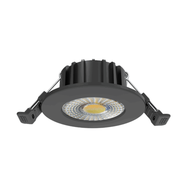 LED INBOUWSPOT HUGO 6W DIM ZWART CCT IP65