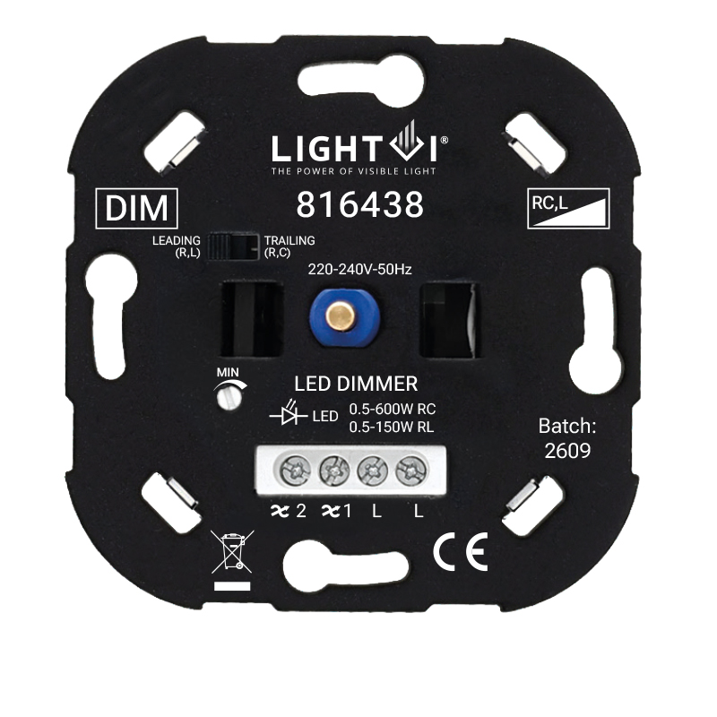 0.5-600 Watt Fase afsnijding/aansnijding 220-240V Wisselschakeling 3 jaar garantie