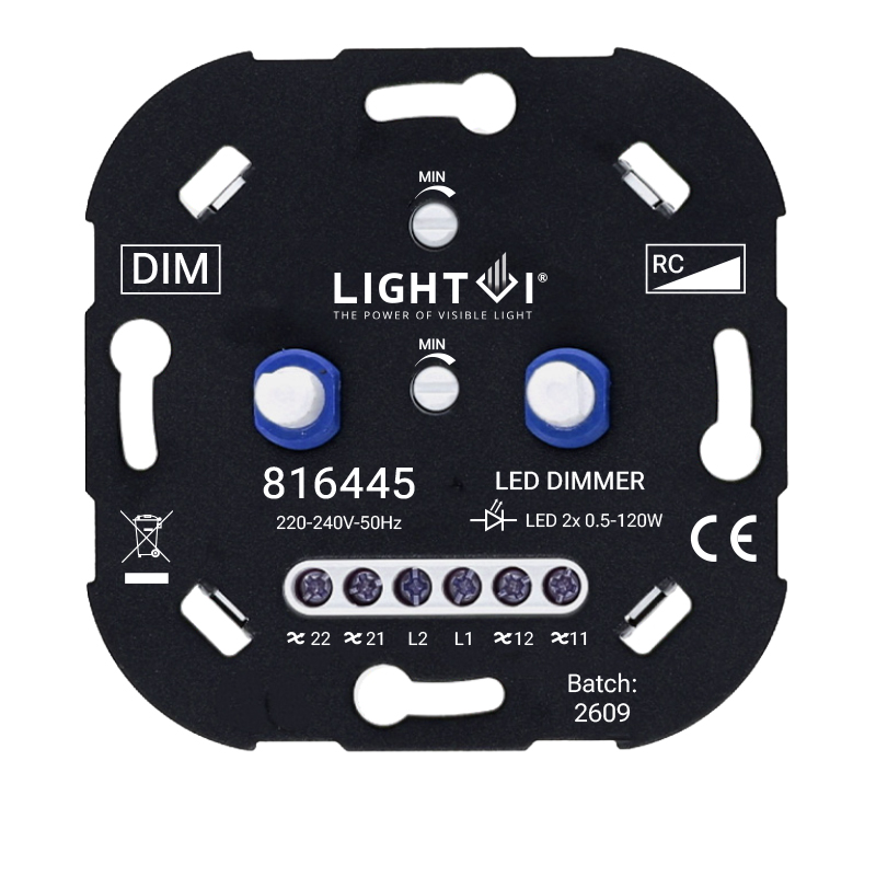2x 0.5-120 Watt Fase afnsijding 220-240V Wisselschakeling 3 jaar garantie