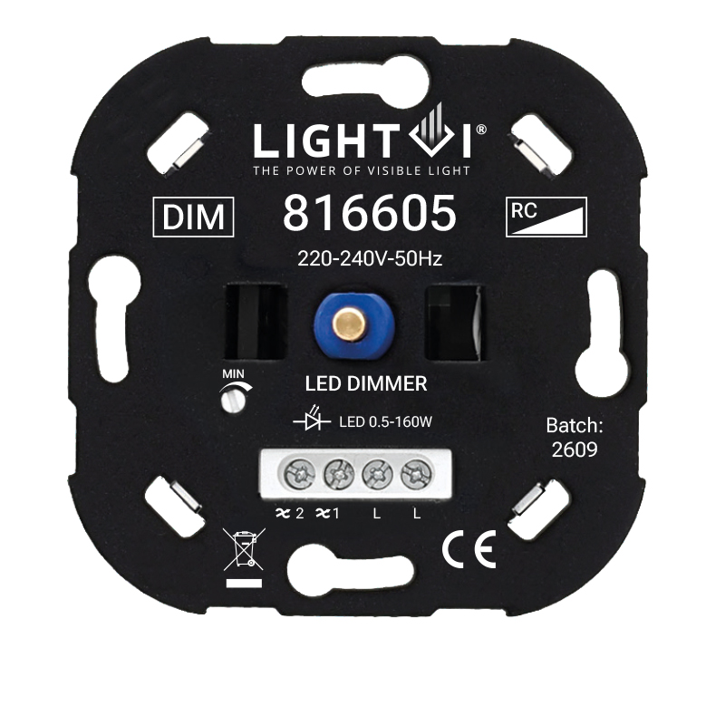 TRIAC LED DIMMER | 0.5-160W | WISSELSCHAKELING