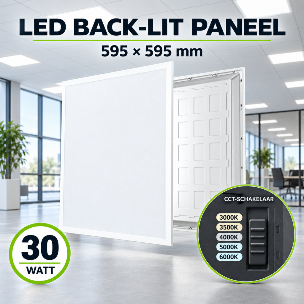 Led paneel 595x595 cct